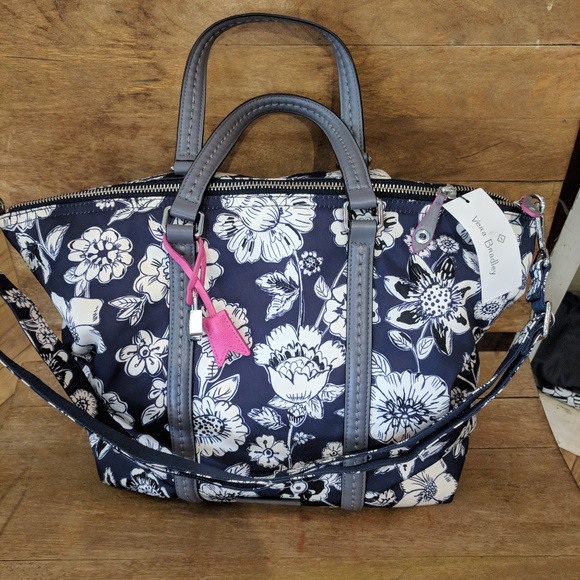 Vera Bradley Handbags - Vera Bradley Midtown Sm Tote Midnight Floral (NWT)